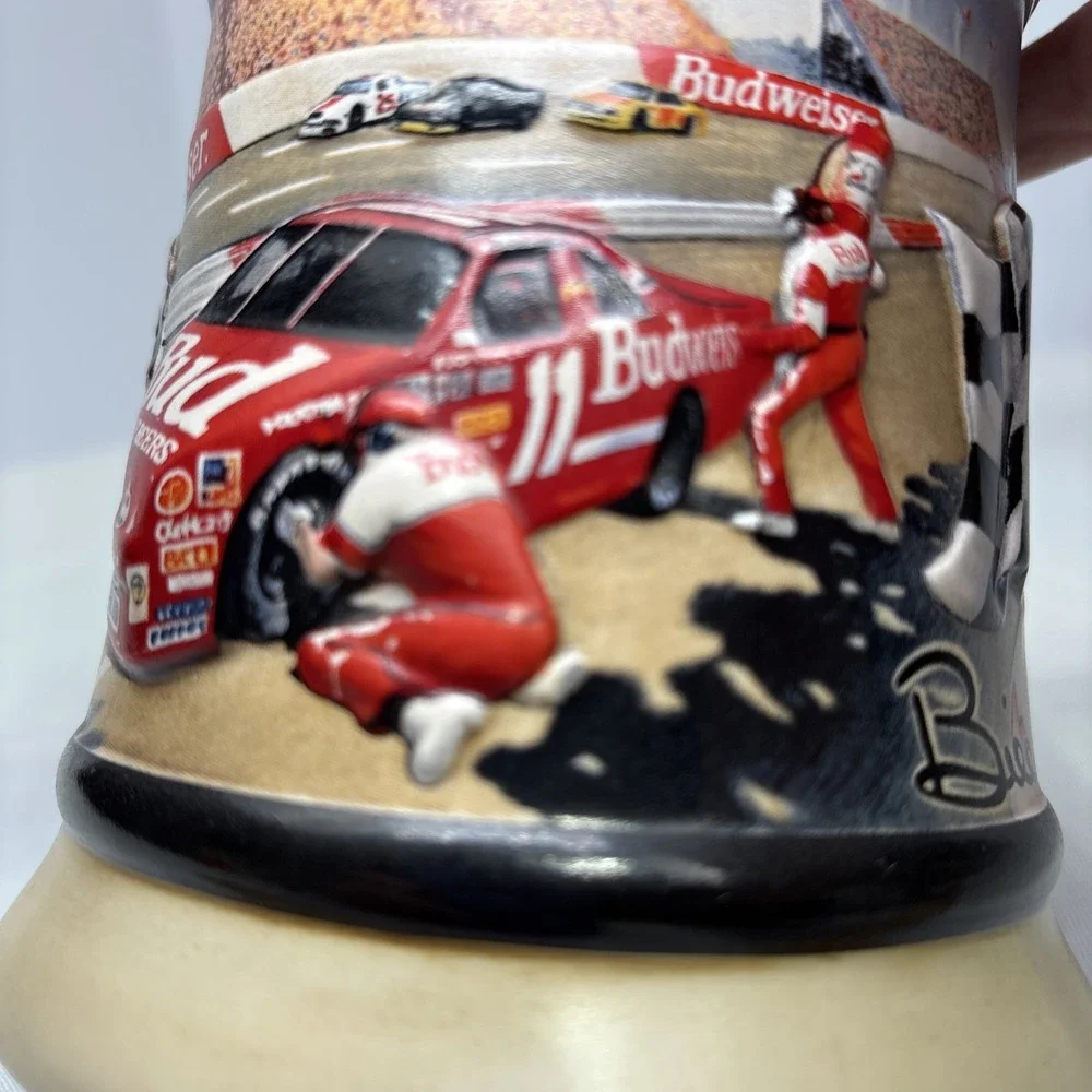 24oz‎ Big 1993 Budweiser Racing Bill Elliot Junior Johnson Beer Stein Mug NASCAR